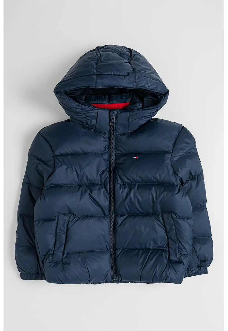 Geaca regular fit cu gluga, Bleumarin,