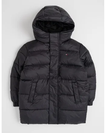 Geaca regular fit cu gluga, Negru,