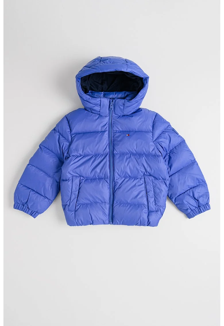 Geaca regular fit cu gluga, Albastru indigo