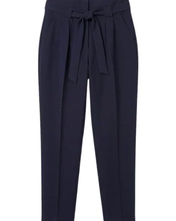 Pantaloni conici cu funda din panglici Polphe