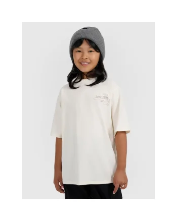 Tricou copii  alb din bumbac, Alb