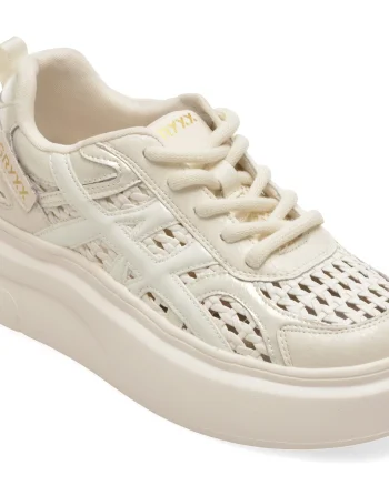 Pantofi sport GRYXX albi, 25260, din piele naturala