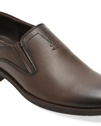 Pantofi eleganti BITE THE BULLET maro, Q432, din piele naturala