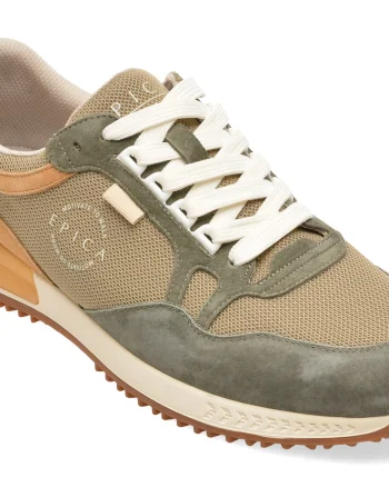 Pantofi sport EPICA gri, 93363, din material textil si piele naturala