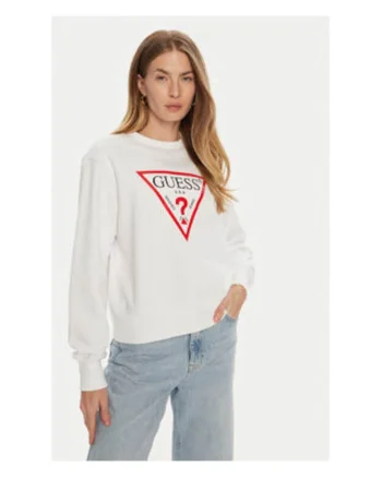 Bluza sport cu imprimeu, Alb