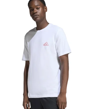 Tricou cu text Bold, Alb optic