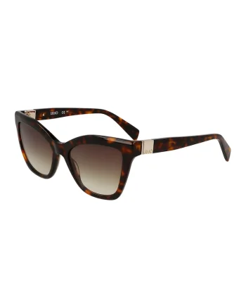 Ochelari de soare cat-eye, Maro inchis/Galben