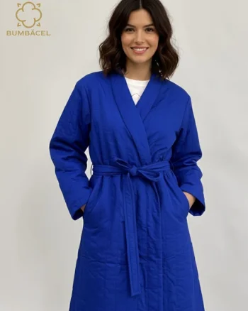 Tricou barbati albastru uni, Bumbacel