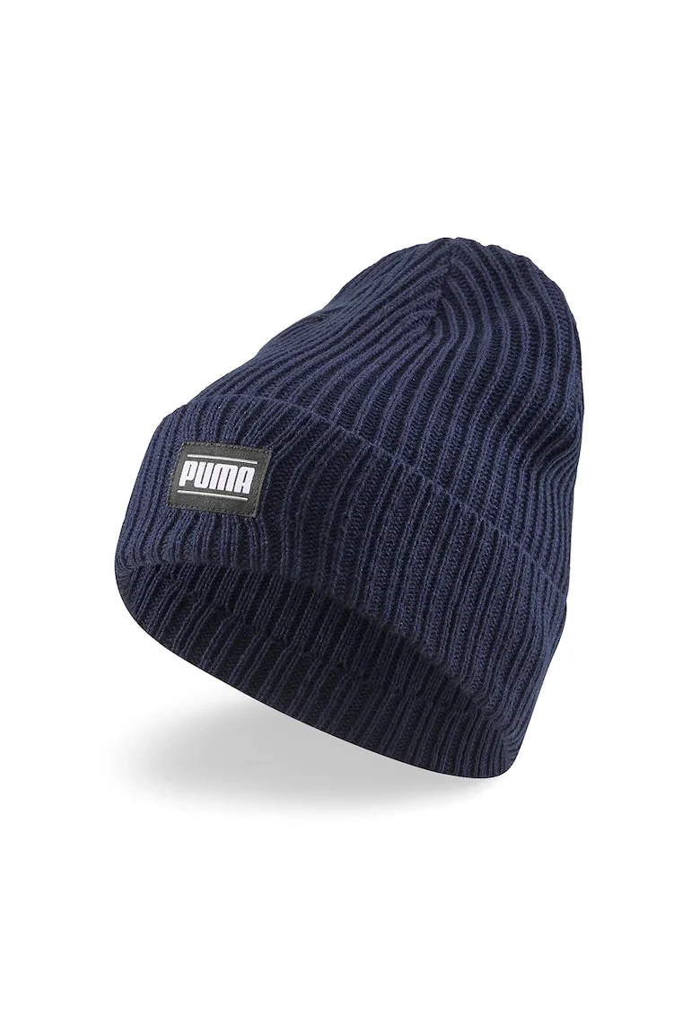 Caciula striata cu logo Classic - 65487, Bleumarin