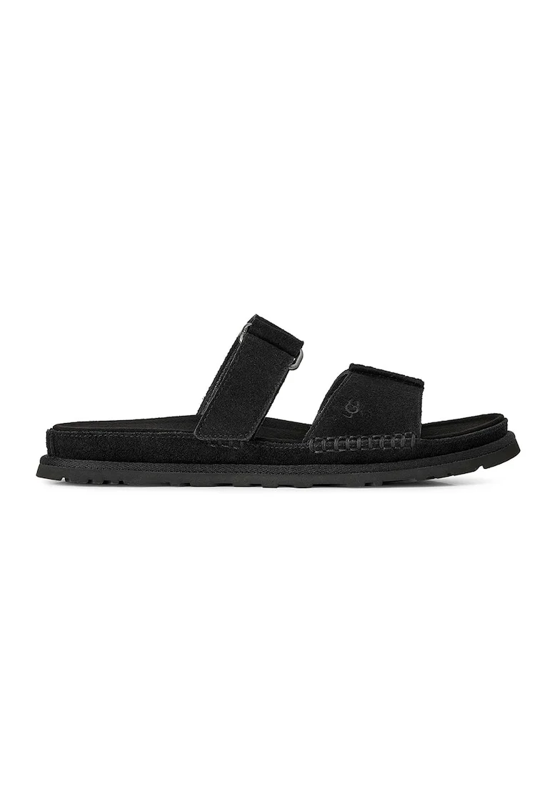 Papuci din piele intoarsa GoldenGaze, Negru