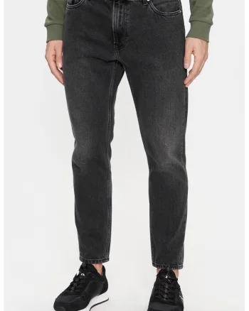 Blugi Barbati,  Negru, Straight Fit 2480, Negru