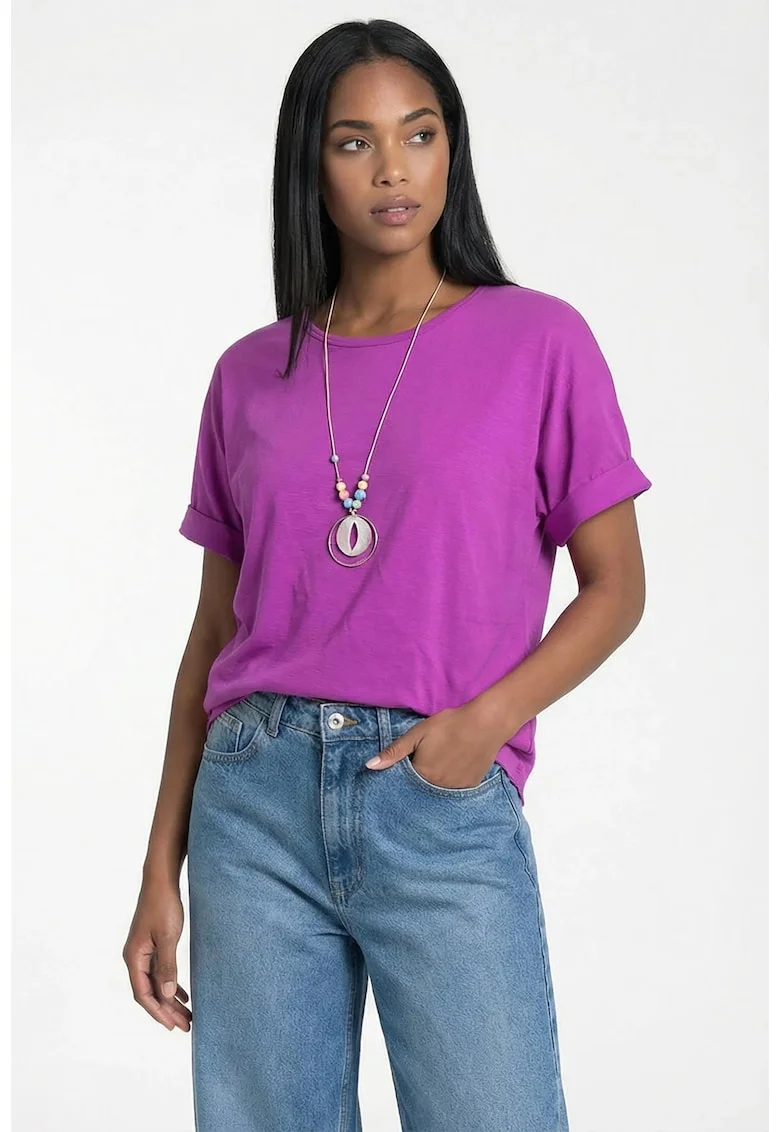 Bluza dama,  M1322, fucsia, croiala lejera, material 100% poliester