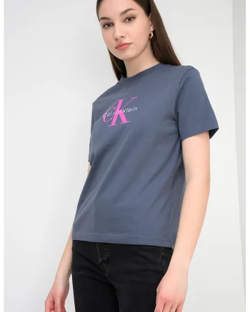 Tricou relaxed fit cu imprimeu logo, Gri deschis/Roz aprins