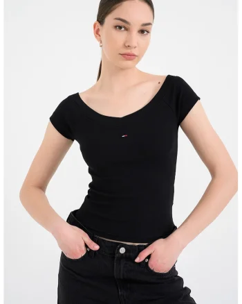 Tricou slim fit din amestec de bumbac, Negru antracit