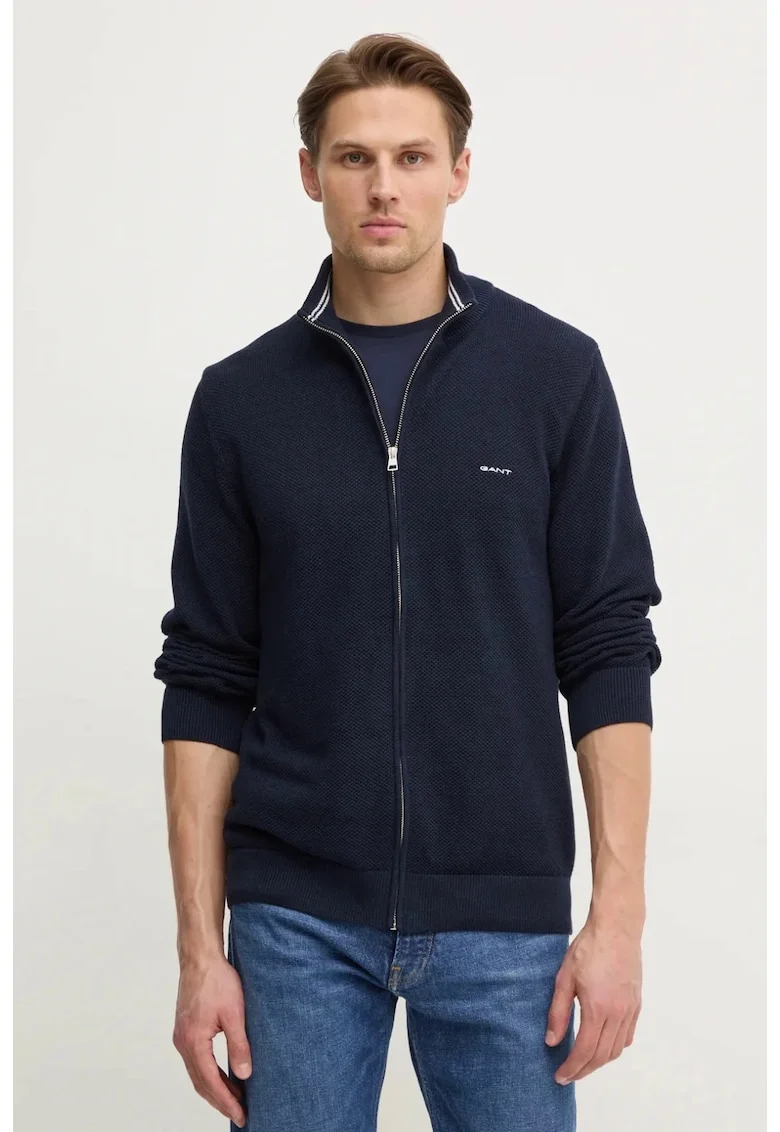 Cardigan  bumbac, bleumarin, Bleumarin