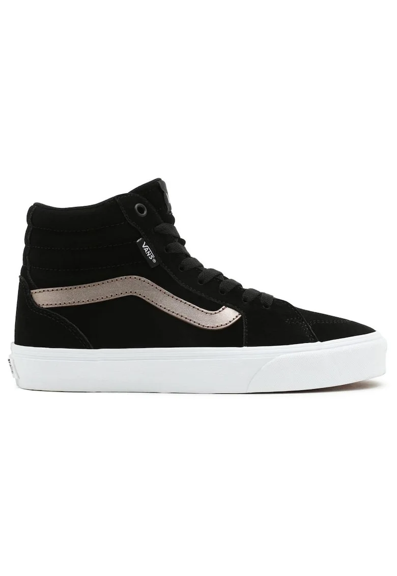Tenisi barbati,  WM Filmore Hi VN0A5HYUA801, piele intoarsa, talpa cauciuc, negru