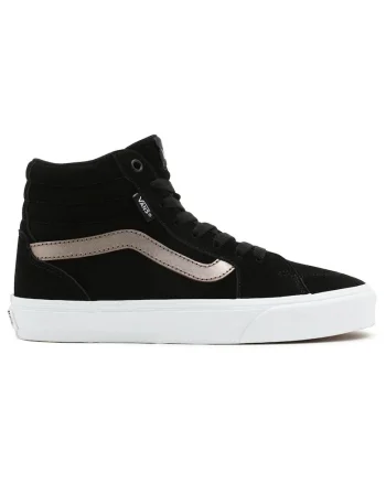 Tenisi barbati,  WM Filmore Hi VN0A5HYUA801, piele intoarsa, talpa cauciuc, negru