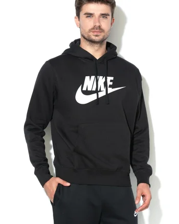 Hanorac cu imprimeu logo Sportswear Club dd, Alb/Negru