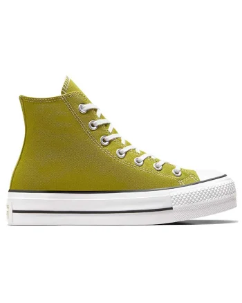 Tenisi pentru dama  Chuck Taylor All Star Lift Platform A08286C, panza, verde