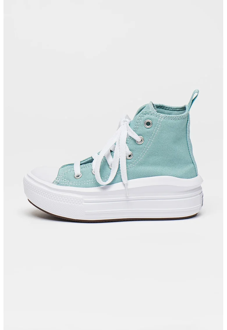 Pantofi sport cu talpa flatform Chuck Taylor All Star Move, Verde persan
