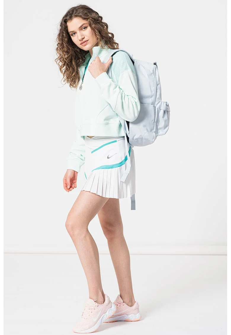Bluza sport crop lejera cu fermoar scurt Air, Verde menta