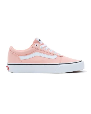 Pantofi sport cu detalii contrastante Ward, Alb/Roz somon