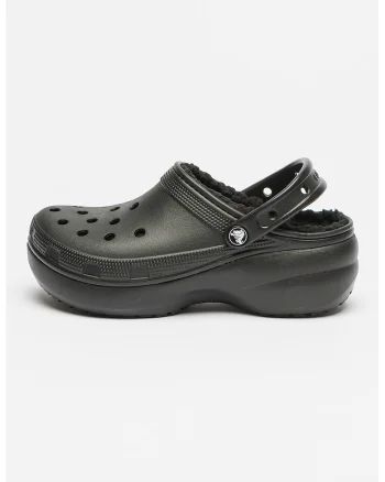 Saboti slingback cu captuseala din blana sintetica, Negru