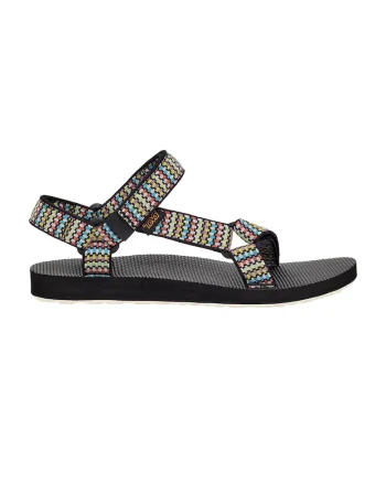 Sandale dama,  Plastic, Negru, Multicolor