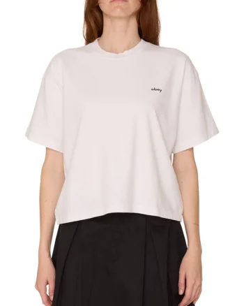 Tricou dama  imprimeu floral acuarela, bumbac, croiala lejera, alb