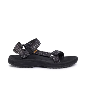 Sandale dama,  58619, Piele ecologica, Negru