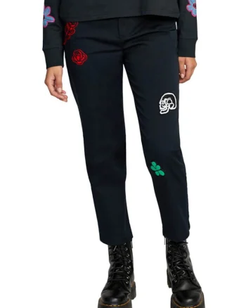 Pantaloni dama F3PTRGRVF2,  Negru