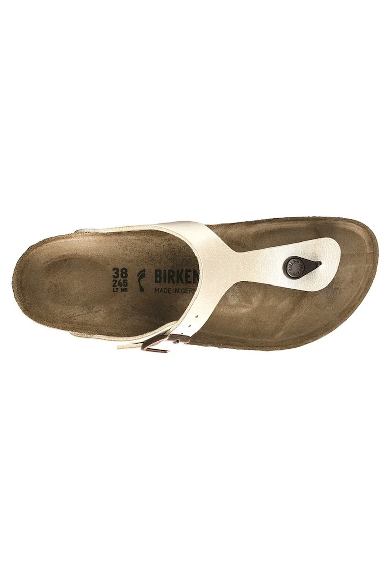 Slapi dama,  Classic Gizeh Birko-Flor, material sintetic, alb, brant anatomic