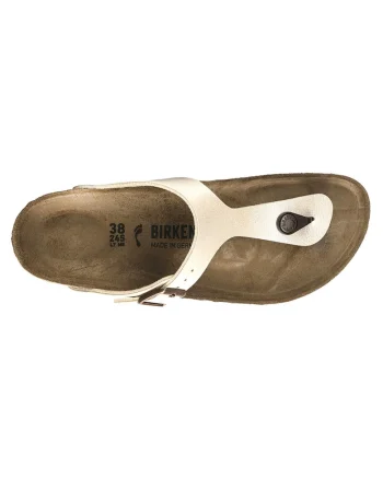 Slapi dama,  Classic Gizeh Birko-Flor, material sintetic, alb, brant anatomic