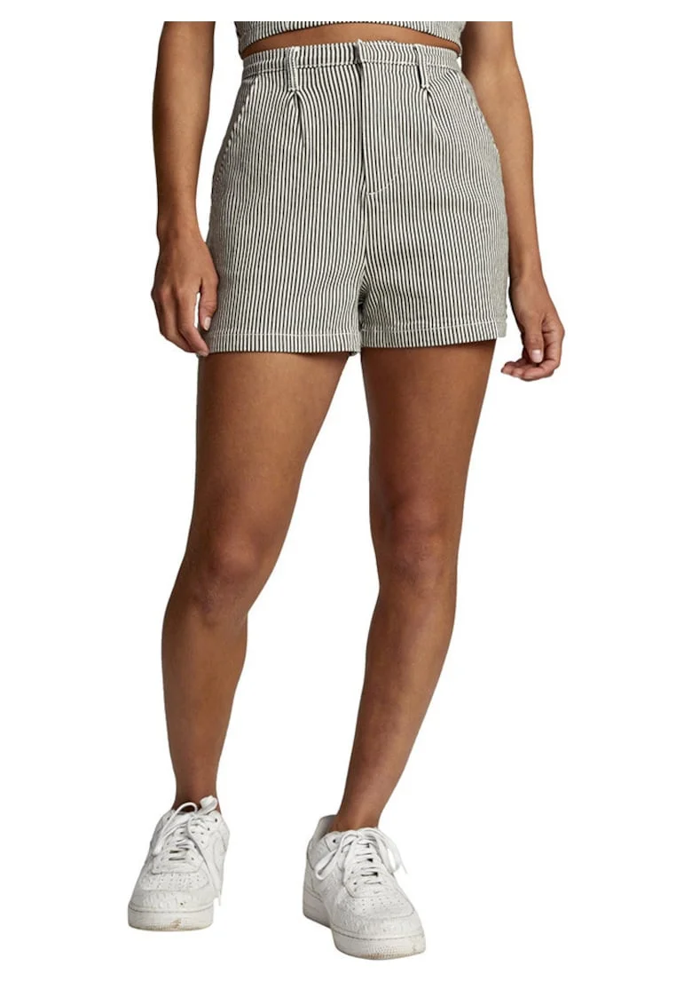 Pantaloni scurti dama W3WKRDRVP1,  Gri, Talie inalta
