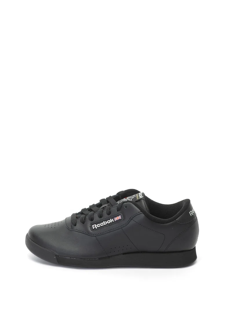 Pantofi sport de piele peliculizata Princess, Negru