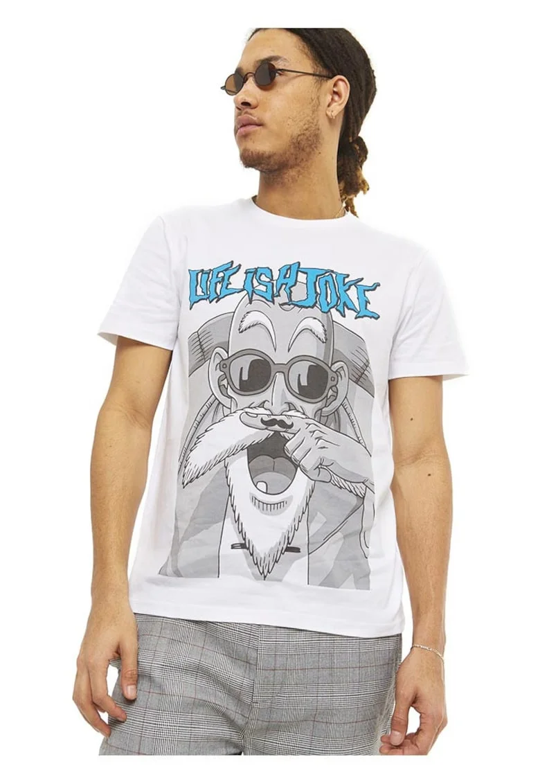 Tricou barbati,  maneca scurta, alb,