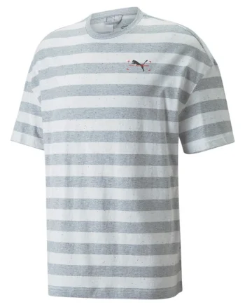 Tricou barbati,  supradimensionat, gri, bumbac