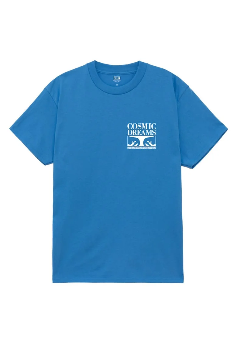 Tricou barbati  Cosmic Dreams, maneca scurta, albastru, bumbac