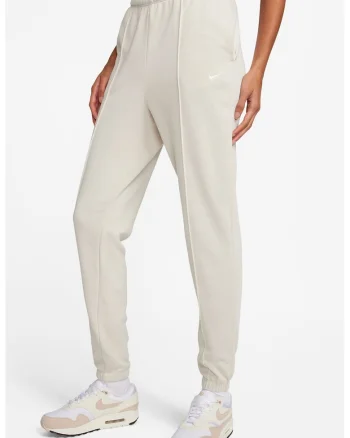 Pantaloni de trening din amestec de bumbac cu buzunzare laterale, Alb murdar