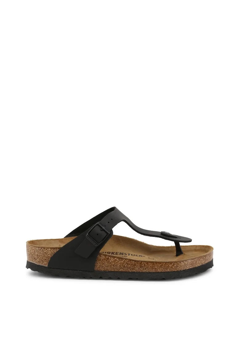 Slapi unisex  model GIZEH_BIRKO-FLOR, Negru