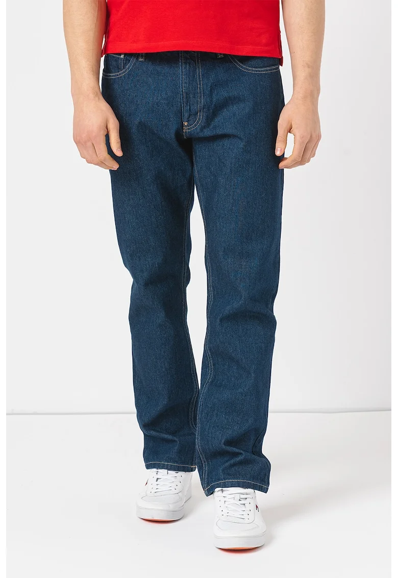 Blugi drepti regular fit, Bleumarin