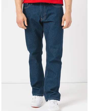 Blugi drepti regular fit, Bleumarin