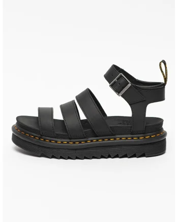 Sandale flatform din piele cu cusaturi contrastante Blaire