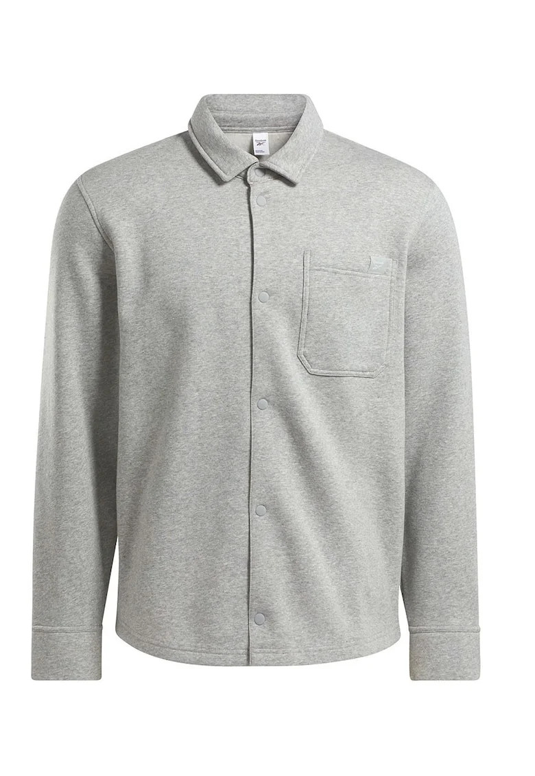 Camasa barbati,  croiala lejera, guler clasic, captuseala fleece, bumbac/poliester
