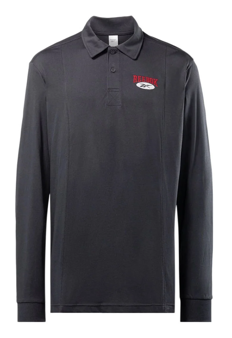 Bluza polo barbati  croiala lejera, guler cu doi nasturi, 100% bumbac negru
