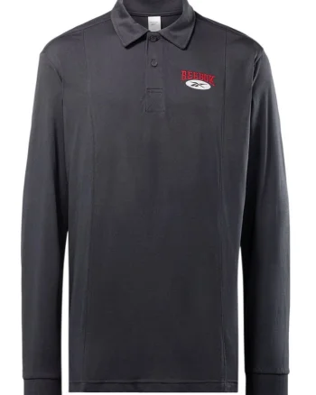 Bluza polo barbati  croiala lejera, guler cu doi nasturi, 100% bumbac negru