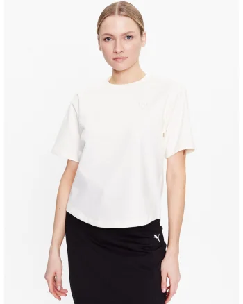 Tricou dama,  301610106, Bumbac, Ecru, Ecru
