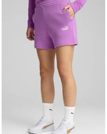 Pantaloni scurti de trening cu buzunare laterale, Roz deschis