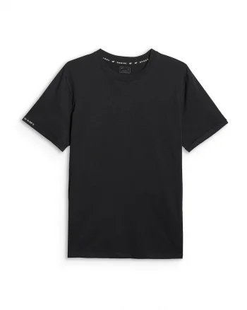 Tricou barbati  negru, regular, din bumbac