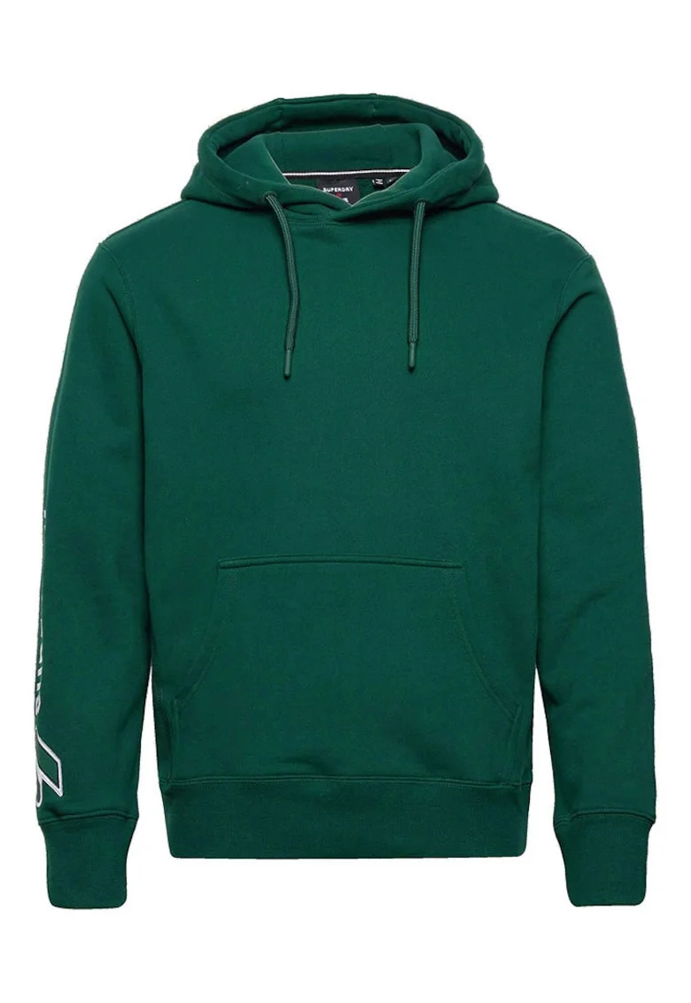 Hanorac barbati Superdry Code SL, bumbac, cu gluga, verde,